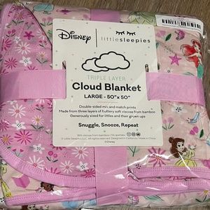 little sleepies disney princess cloud blanket